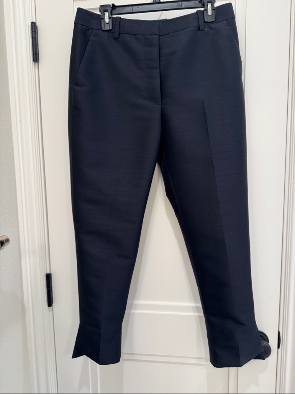 3.1 PHILLIP LIM! Black Cropped Navy Pants. Lined in 100% SILK. TIMELESS!